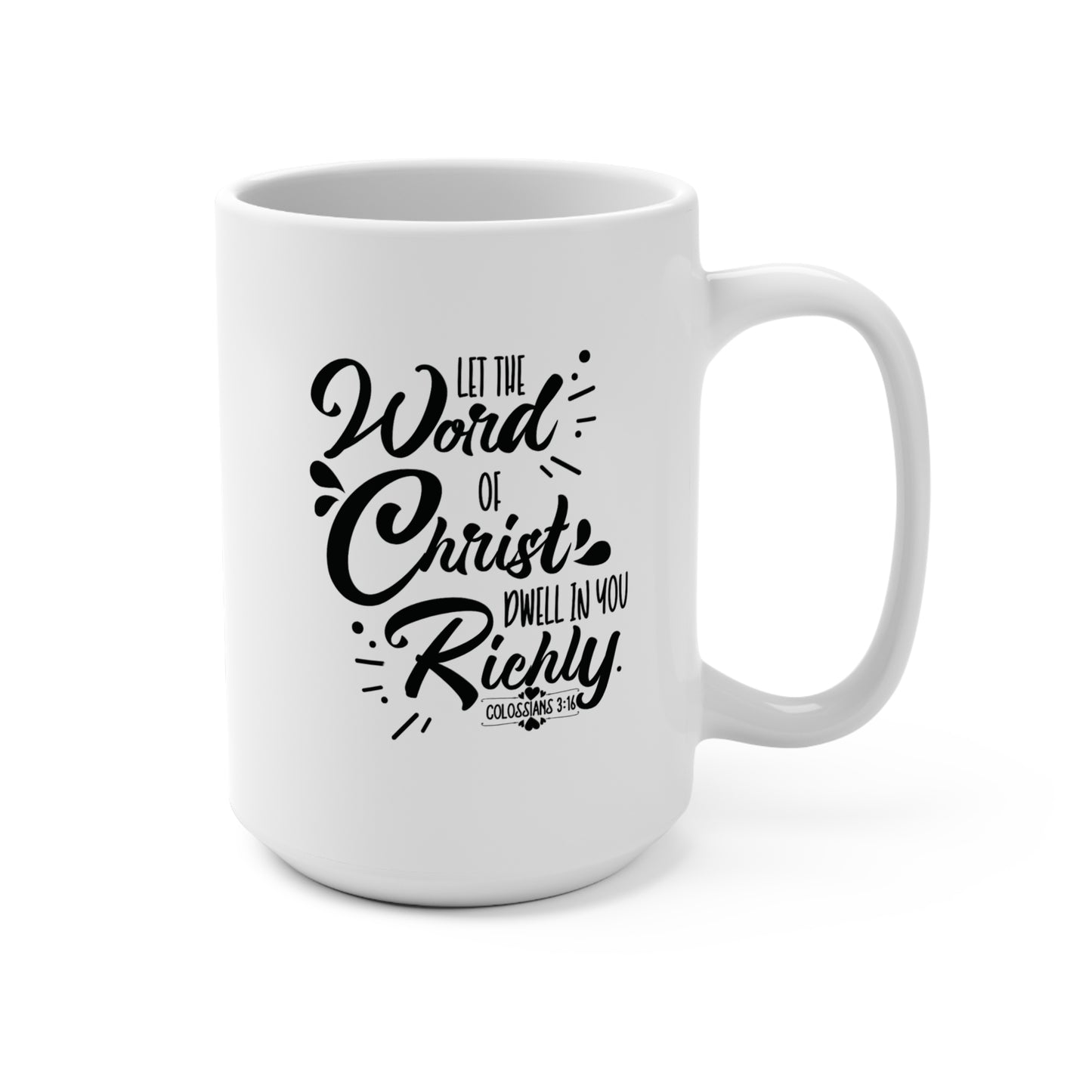 Faith Mug 15oz - Corinthians Verse and Salvation Prayer