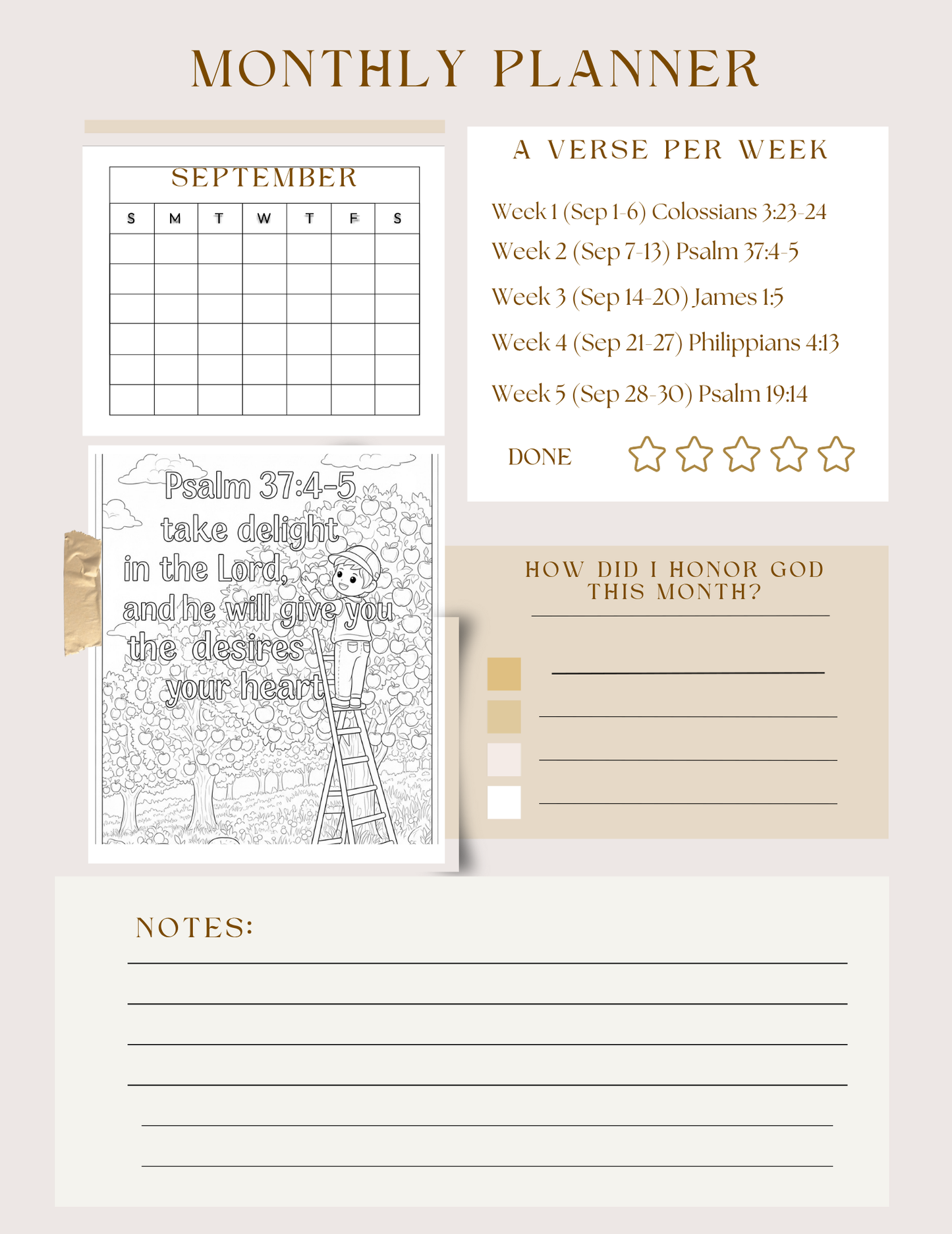 2026 Journal, Bible Study Guide & Colouring Book