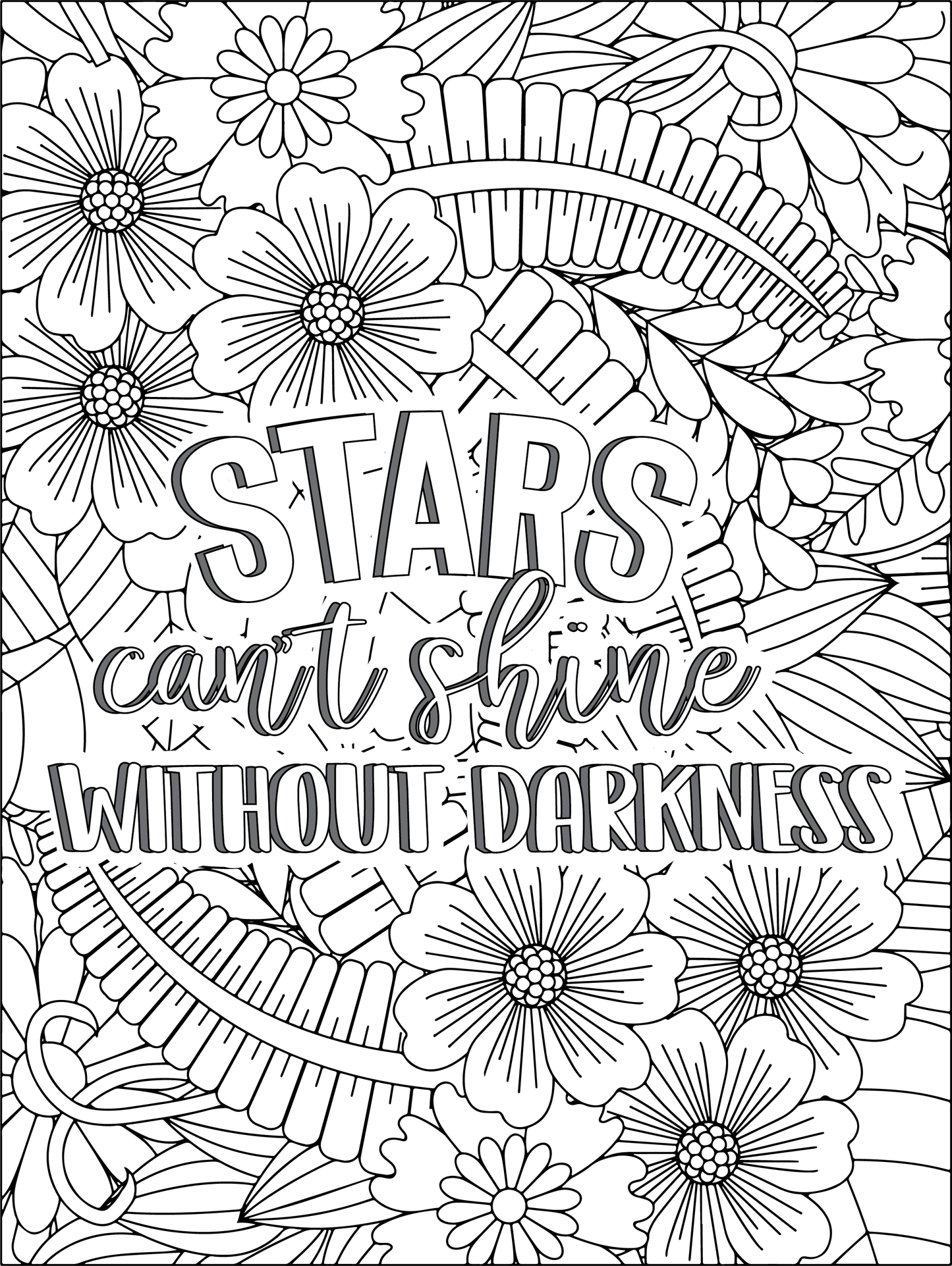 Motivational Quotes Color & Relax Coloring book Series 2
