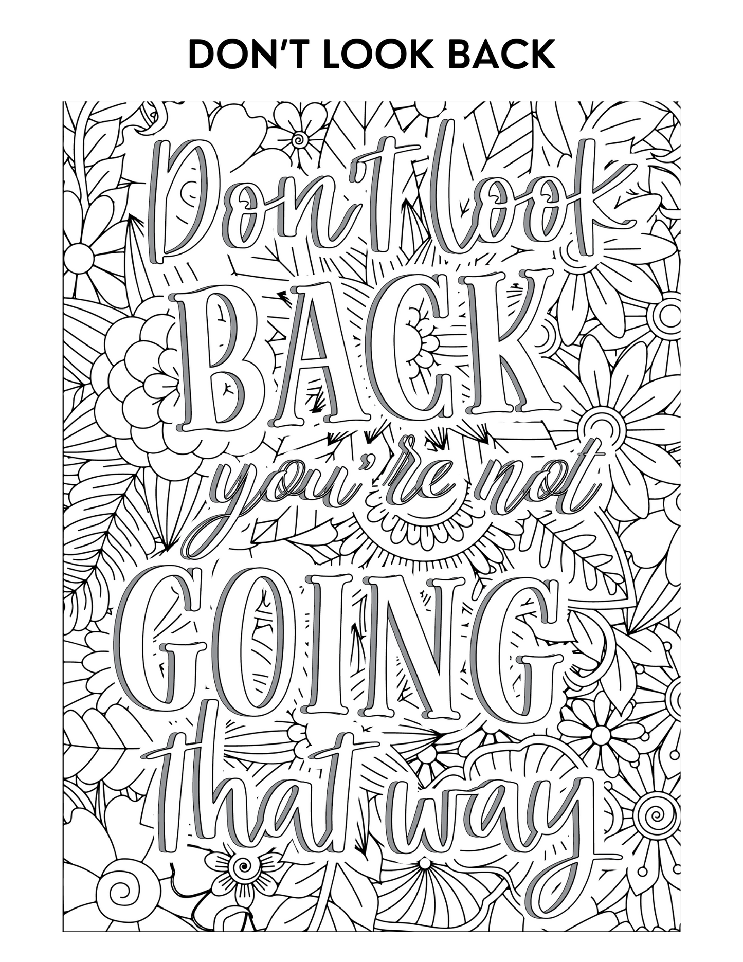 Motivational Quotes Color & Relax Coloring book Series 1