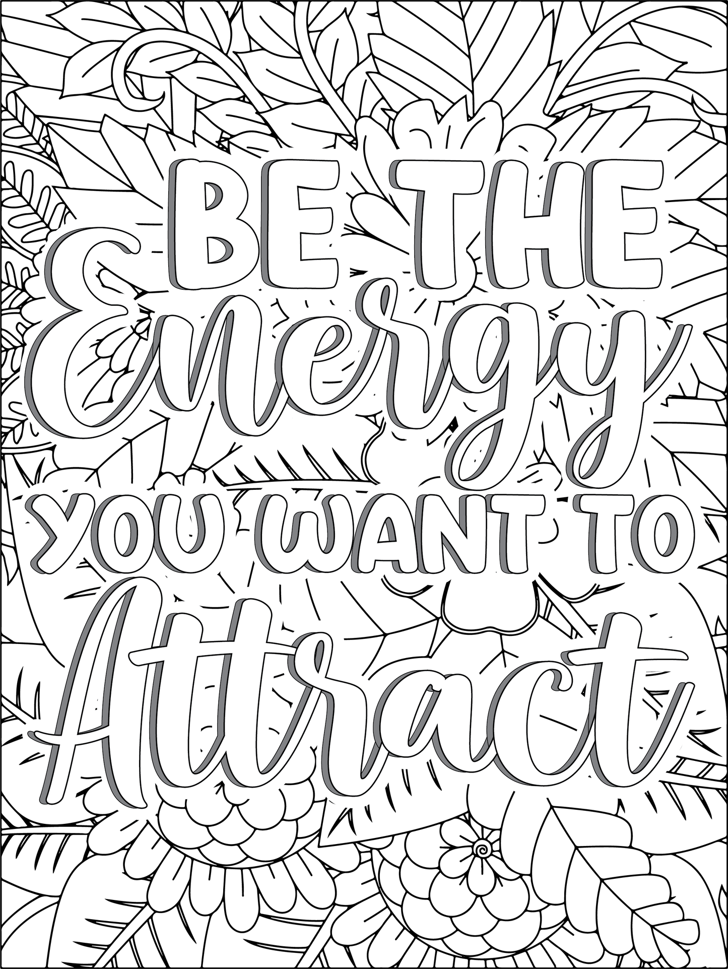 Motivational Quotes Color & Relax Coloring book Series 2