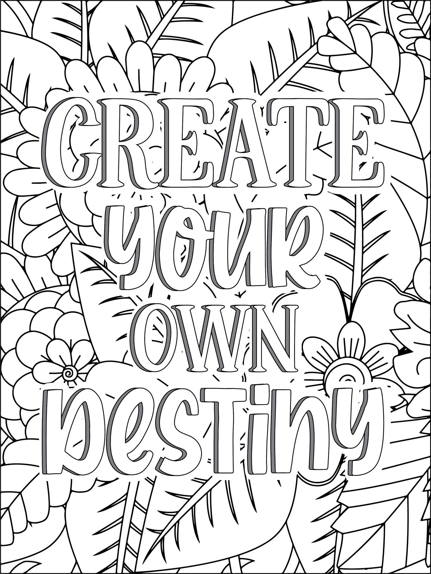 Motivational Quotes Color & Relax Coloring book Series 2
