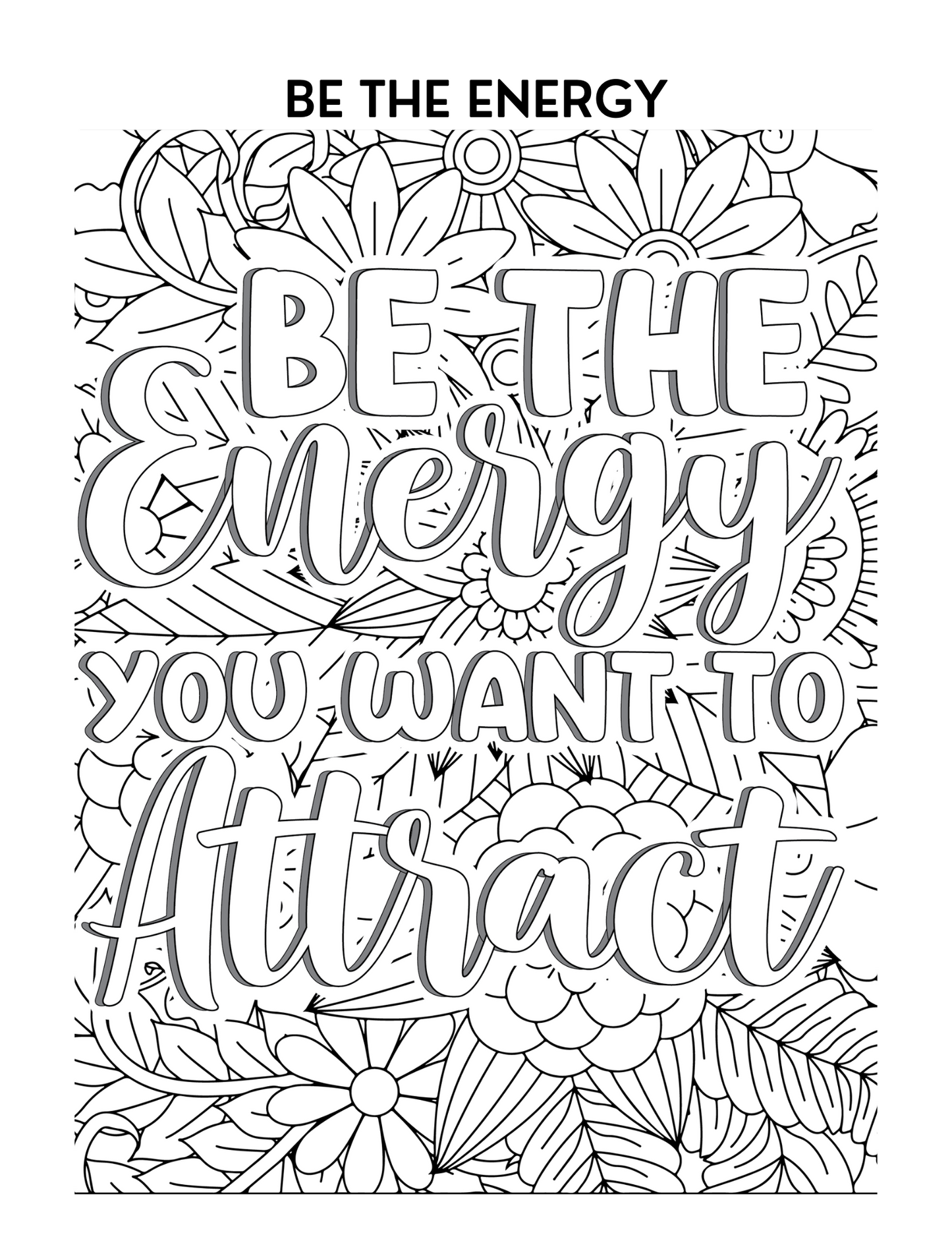 Motivational Quotes Color & Relax Coloring book Series 1