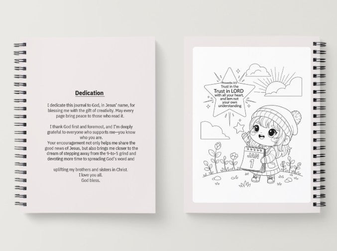 2026 Journal, Bible Study Guide & Colouring Book