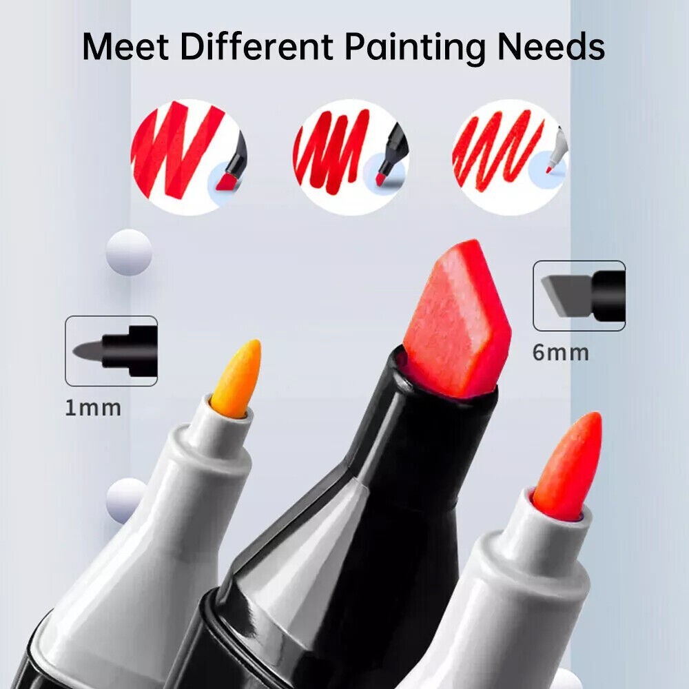 168 Colors Dual Tip Art Markers Color Pens Drawing Watercolour Kids &  Gift