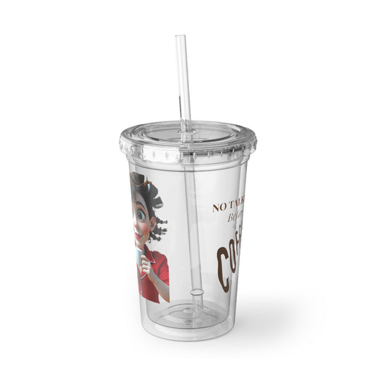 Acrylic Cup - Funny Grumpy Before Coffee No Talkie Iced Coffee