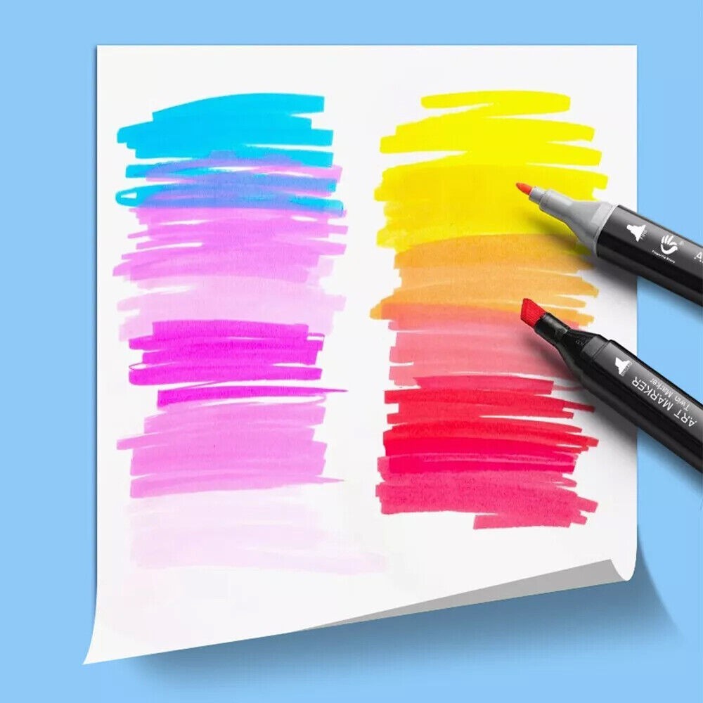 168 Colors Dual Tip Art Markers Color Pens Drawing Watercolour Kids &  Gift
